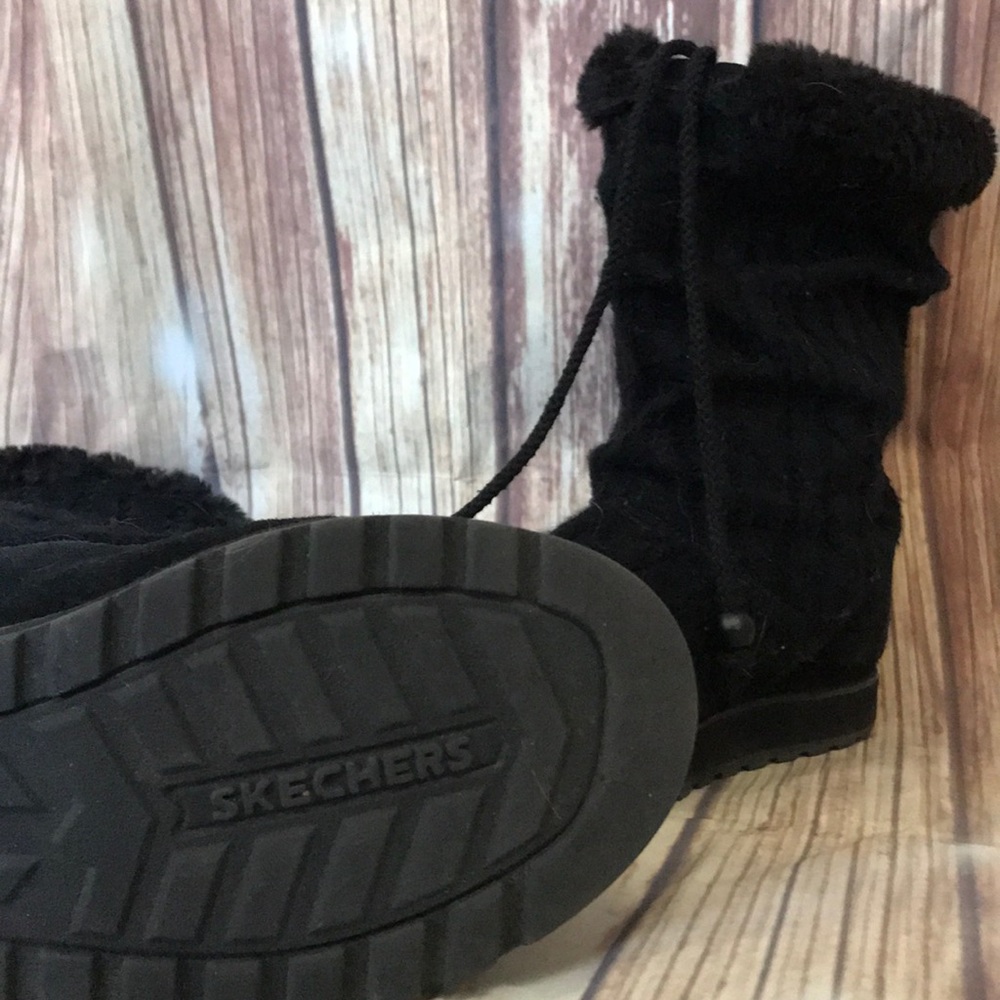 Skechers knit winter boots